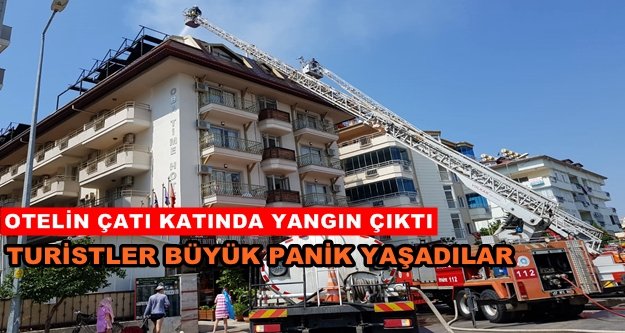 Alanya'da otelde yangın paniği
