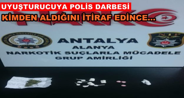 Alanya'da şehrin ortasında uyuşturucu satışı