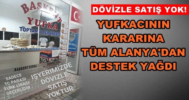 Alanyalı esnaftan anlamlı davranış