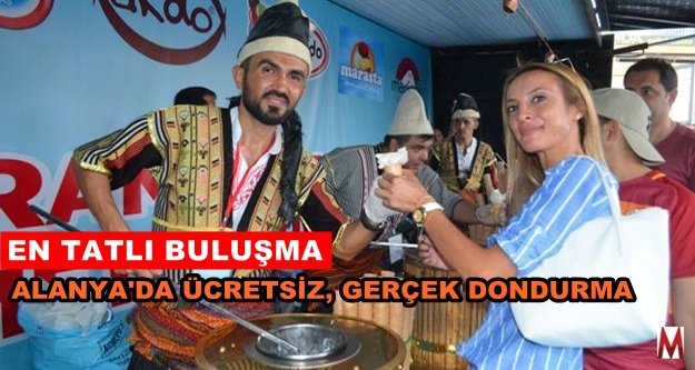 Dondurma Tırı Alanya'ya geldi