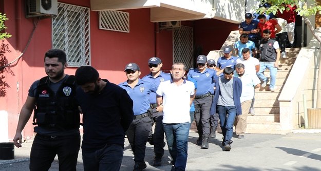 13 adrese eş zamanlı operasyonu: 14 gözaltı