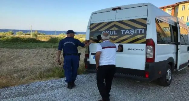 Alanya'da okul servislerine jandarma denetimi