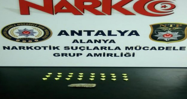 Alanya'da uyuşturucu operasyonu: 2 gözaltı
