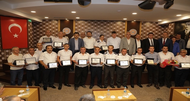 Kahraman toplu ulaşım şoförleri ödüllendirildi