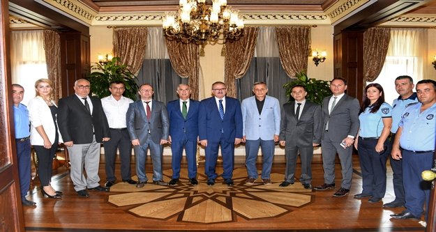 Zabıta ekiplerinden Vali Karaloğlu'na ziyaret