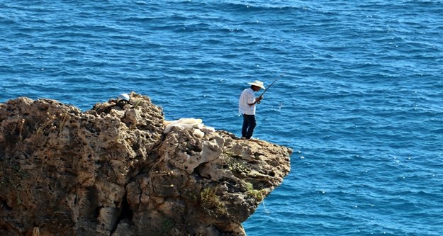 30 metrelik falezlerin ucunda ölümüne olta
