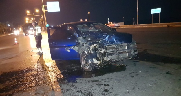 Alanya'da gece yarısı feci kaza