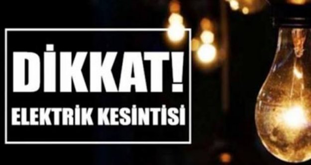 Alanya Dikkat! Elektrik kesintisi var