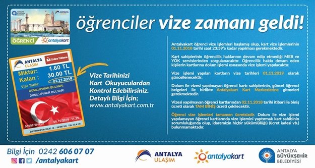 Antalya Büyükşehirden öğrencilere önemli çağrı