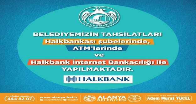 Belediye tahsilatları Halk Bankası'ndan yapılacak