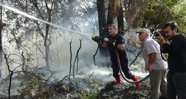 Komşuda orman yangını