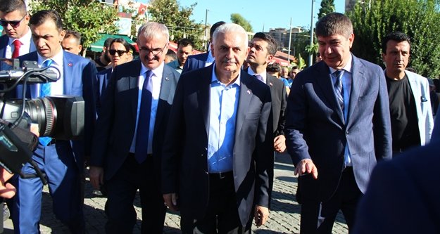 TBMM Başkanı Yıldırım'dan esnaf ziyareti