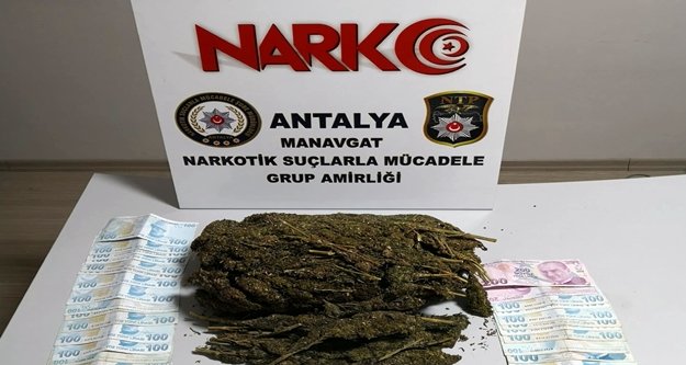 2 kilo 112 gram esrar ele geçirdi
