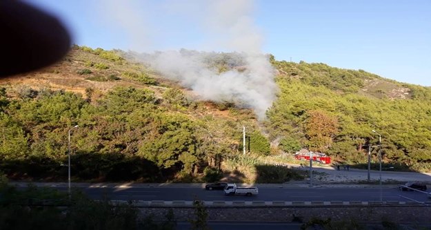 Alanya'da bu yangını çıkaran kaçarken yakalandı