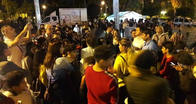 Alanya'da gökyüzünü gözlemlediler