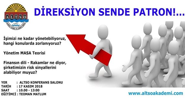 Direksiyon sende patron!