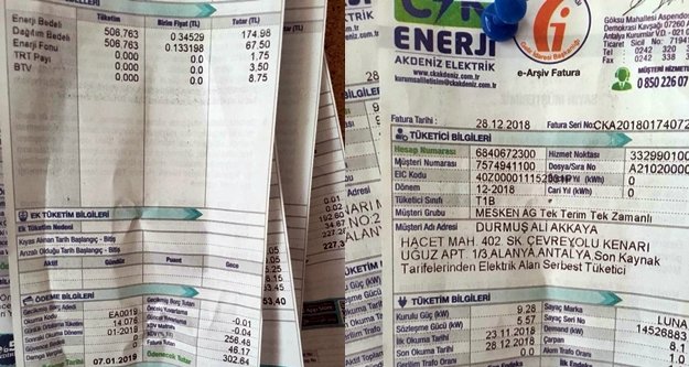 Alanyalıların fatura isyanı!