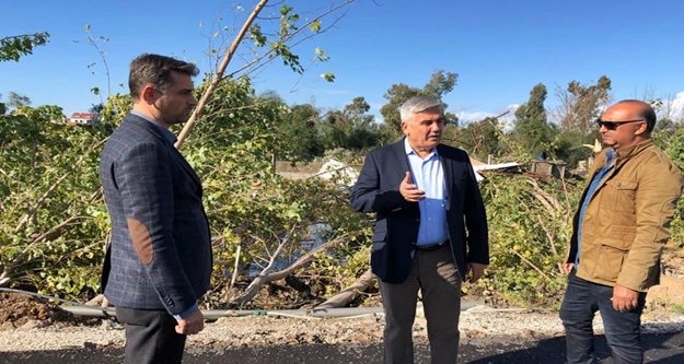 Başkan Çalık fırtına mağdurlarını ziyaret etti