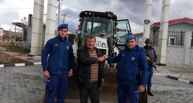 Çalınan iş makinesi Ankara'da bulundu