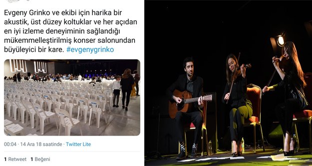Grinko konserinde plastik sandalye şoku