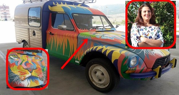 Kadın ressamdan antika otomobil yorumu, Nutkun Özel