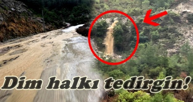 Alanya’da şiddetli yağmur yollarda akarsular oluşturdu!