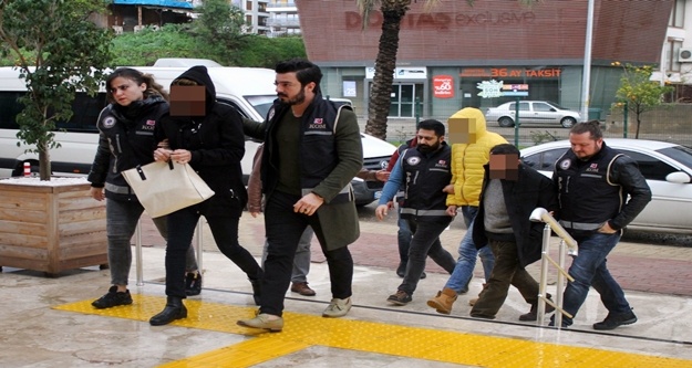 Alanya’da yakalanan 8 uyuşturucu taciri adliyede!