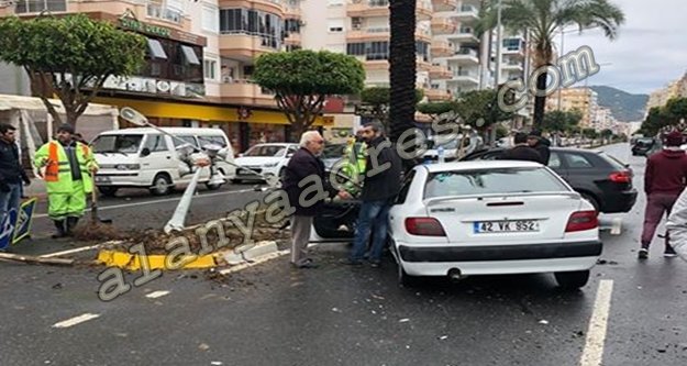Alanya’da yürekleri ağza getiren kaza: 1 yaralı