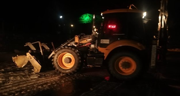 Alanya’nın kırsalında şiddetli yağış mesaisi