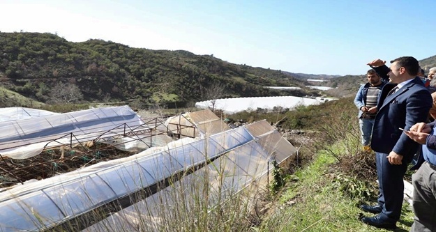 Başkan Yücel'den afetzedelere 'geçmiş olsun' ziyareti