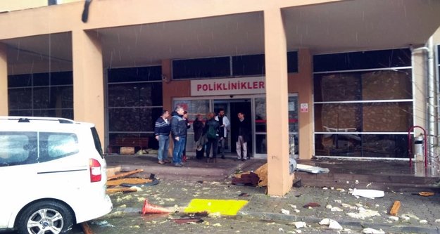 Devlet Hastanesi’nde hortum dehşeti!