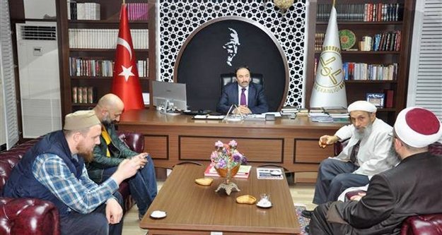 Şehit Kaymakamın ailesinden Alanya Müftüsü'ne ziyaret