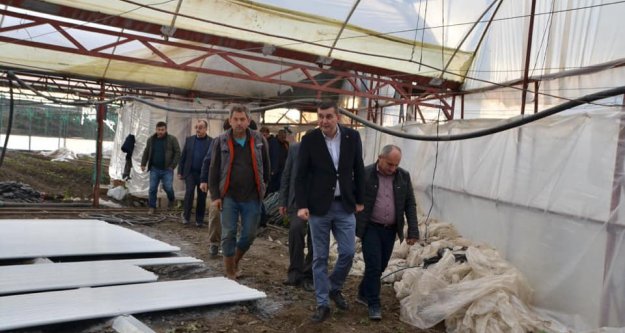 Türkdoğan ve ekibi afet bölgesindeydi