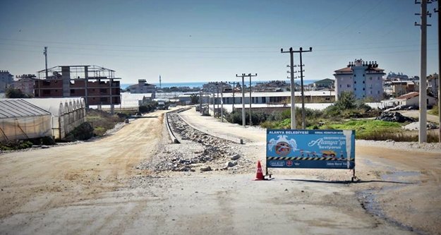 Alanya Belediyesi o yoldaki çalışmaları tamamladı