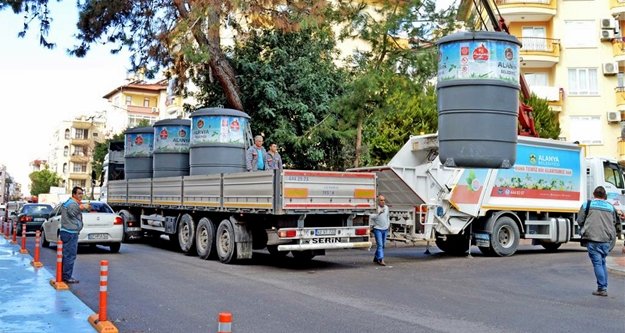 Alanya’da çöp konteynırları yer altına alınıyor