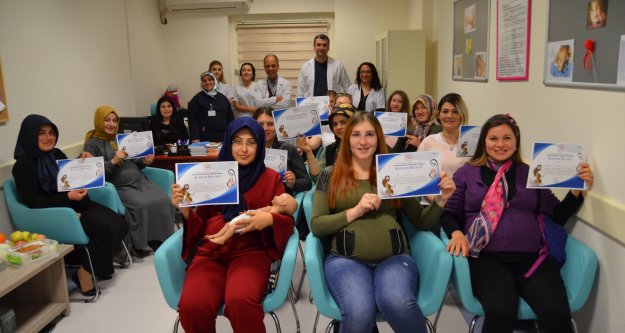 Alanyalı anne adaylarından gebe okuluna yoğun ilgi