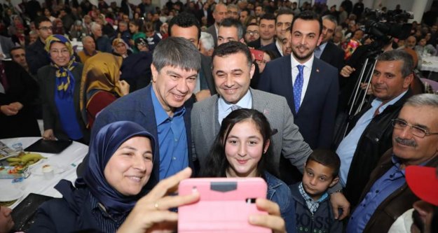 Çıplaklı'da Yücel ve Türel'e sevgi seli