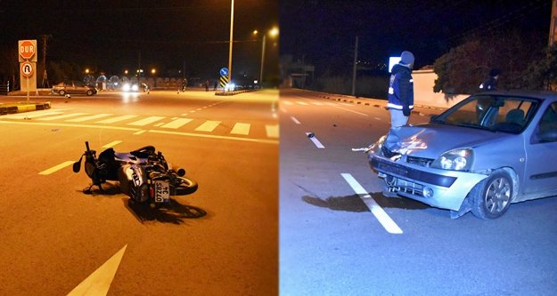 Korkutan kazada 2 kişi yaralandı