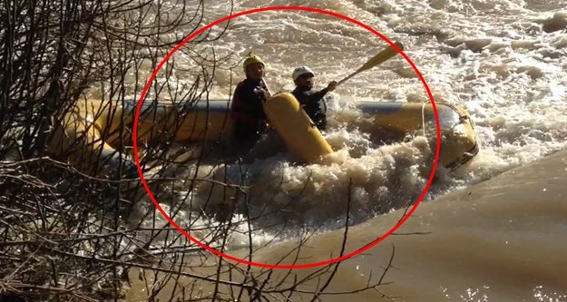 Raftingciler Düden Çayı’nda  ölümle burun buruna geldi