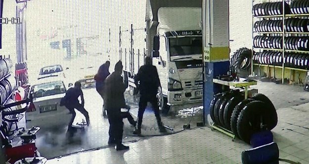 Tamir sonrası patlayan lastik ucuz atlatıldı!