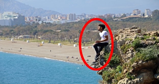 40 metre yüksekten canına kıymak istedi!