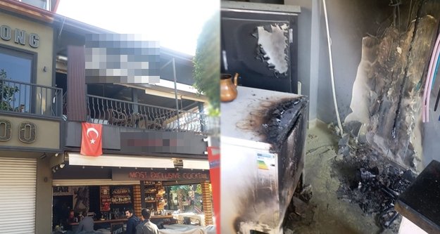 Alanya’da barda çıkan yangın korkuttu!