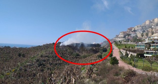 Alanya’da korkutan yangın!