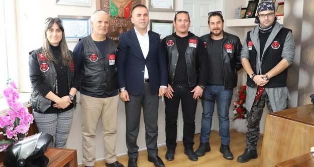 Alanyalı Motorculardan Nazmi Yüksel’e ziyaret