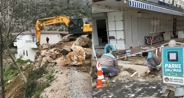 Alanya’nın doğusu ve batısı aynı anda hizmet görüyor