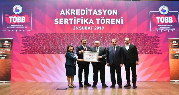 ATSO' ya 'A Seviye Oda' belgesi