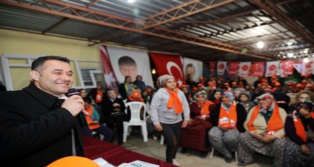 Başkan Yücel için insan seli