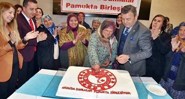 ‘Damlalar Pamukla Birleşiyor’ projesinin açılışı yapıldı