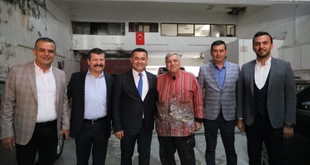 Sanayi esnafından Yücel’e yoğun ilgi