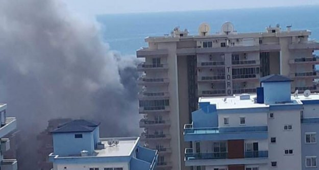 Alanya'da korkutan otel yangını